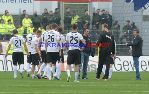 2. Fußball-Bundesliga SV 1916 Sandhausen - FC St. Pauli im  Hardtwaldstadion Sandhausen 05.04.2014 (© Kraichgausport / Loerz)