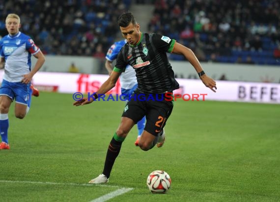 1. Fußball Bundesliga TSG 1899 Hoffenheim -SV Werder Bremen in der Wirsol Rhein Neckar Arena Sinsheim 04.02.2015  (© Fotostand / Loerz)