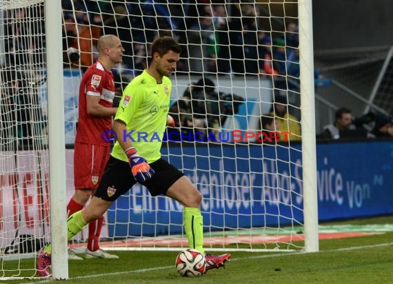1. Fußball Bundesliga TSG 1899 Hoffenheim -VfB Stuttgart in der Wirsol Rhein Neckar Arena Sinsheim 14.02.2015  (© Fotostand / Loerz)