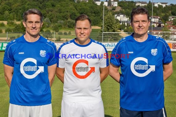 Mannschaftsfoto Saison 2019/20 Fussball Sinsheim - SV Rohrbach/S Trainer 1.Mannschaft -x- (© Berthold Gebhard)