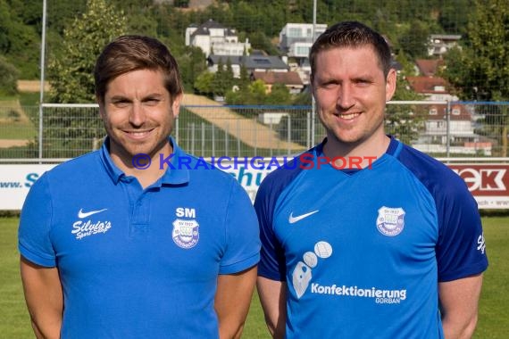 Mannschaftsfoto Saison 2019/20 Fussball Sinsheim - SV Rohrbach/S Trainer 2.Mannschaft -x- (© Berthold Gebhard)