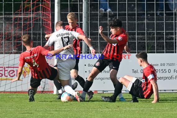 Verbandsliga Nordbaden 21/22 VfB Eppingen vs SpVgg Neckarelz  (© Siegfried Lörz)