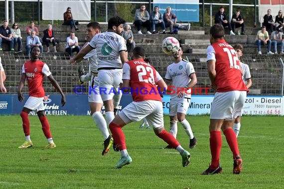 Saison 22/23 Verbandsliga Baden VfB Eppingen vs FC Olympia Kirrlach (© Siegfried Lörz)