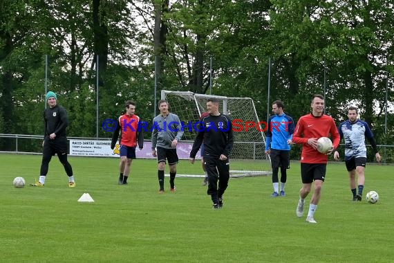 1. Training des FC Weiler in 2021 nach dem Lockdown (© Kraichgausport / Loerz)