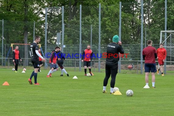 1. Training des FC Weiler in 2021 nach dem Lockdown (© Kraichgausport / Loerz)