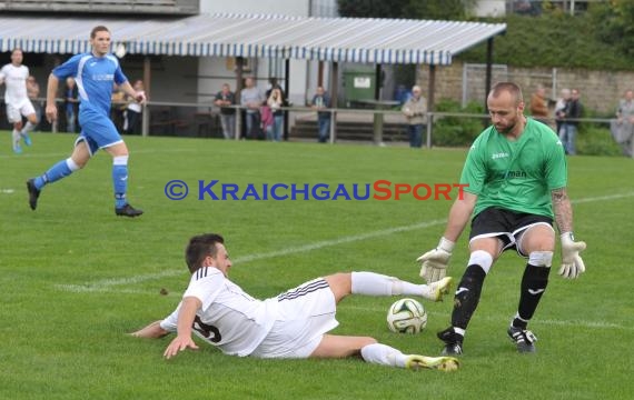 Landesliga Rhein Neckar TSV Kürnbach - FC Dossenheim 12.10.2014 (© Siegfried)