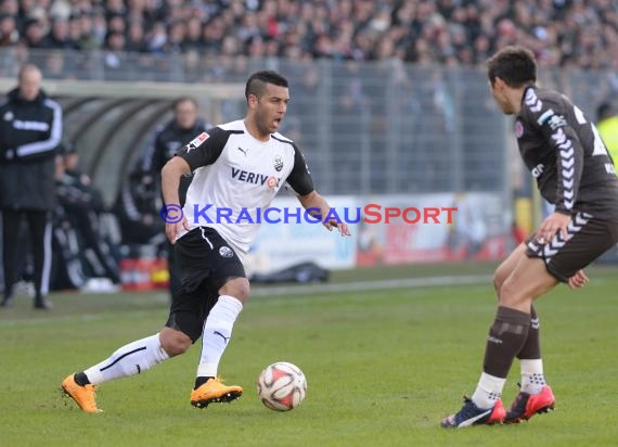 2. Bundesliga SV Sandhausen - FC St. Pauli im Hardtwaldstadion Sandhausen 07.02.2015 (© Kraichgausport / Loerz)