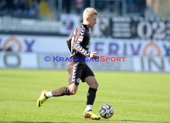 2. Bundesliga SV Sandhausen - FC St. Pauli im Hardtwaldstadion Sandhausen 07.02.2015 (© Kraichgausport / Loerz)